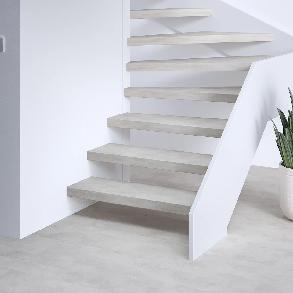 Cire Premium SPC, een open trap, sfeerimpressie