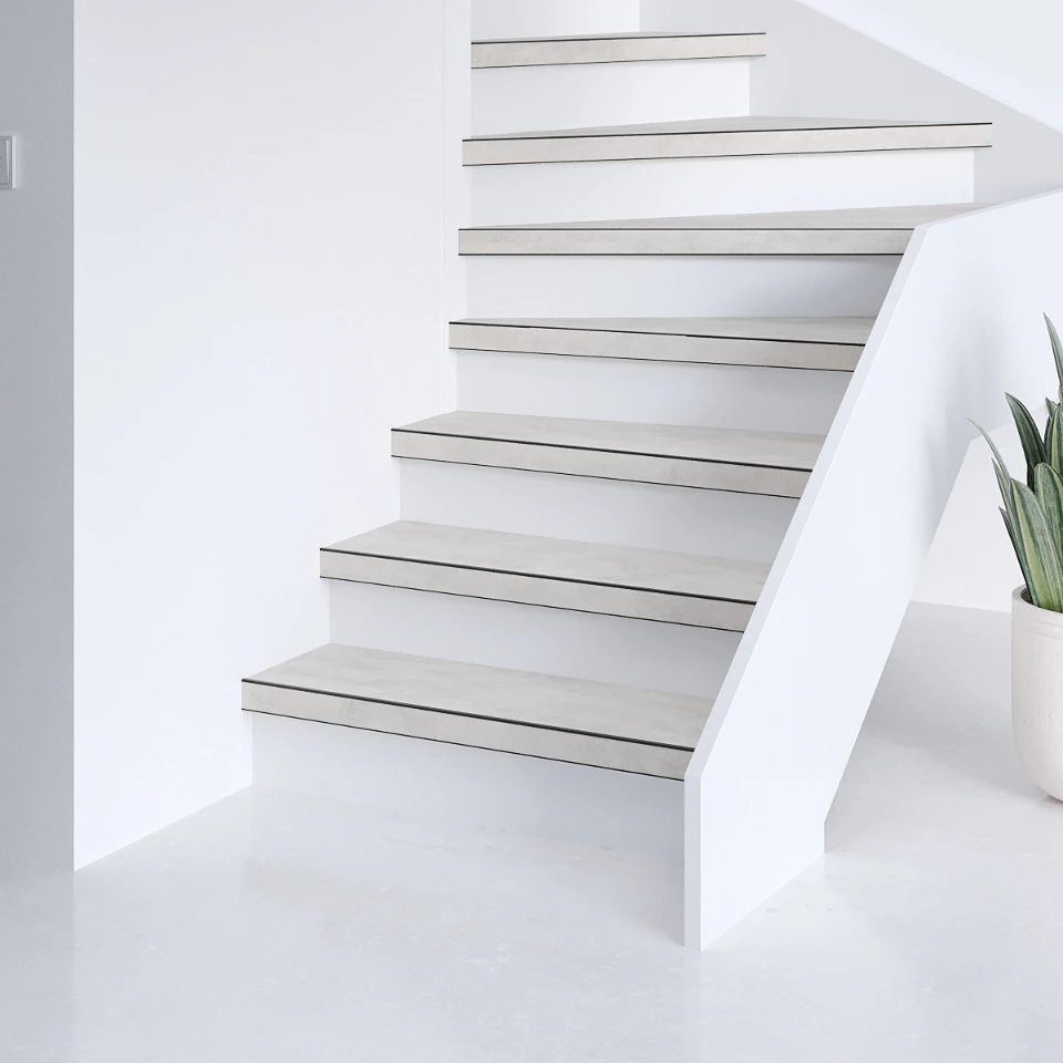 Cire Easy SPC, witte stootborden, sfeerimpressie