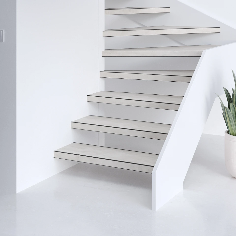 Cire Easy SPC, een open trap, sfeerimpressie