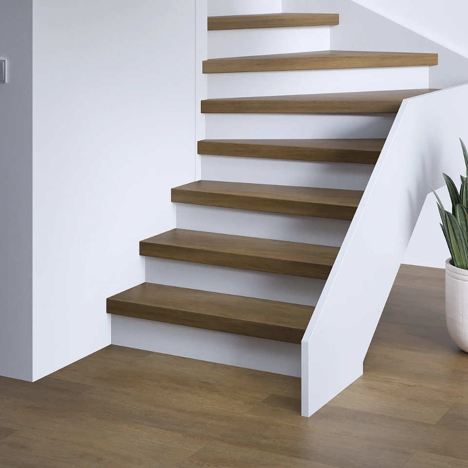 Stormwood Premium SPC, witte stootborden, sfeerimpressie