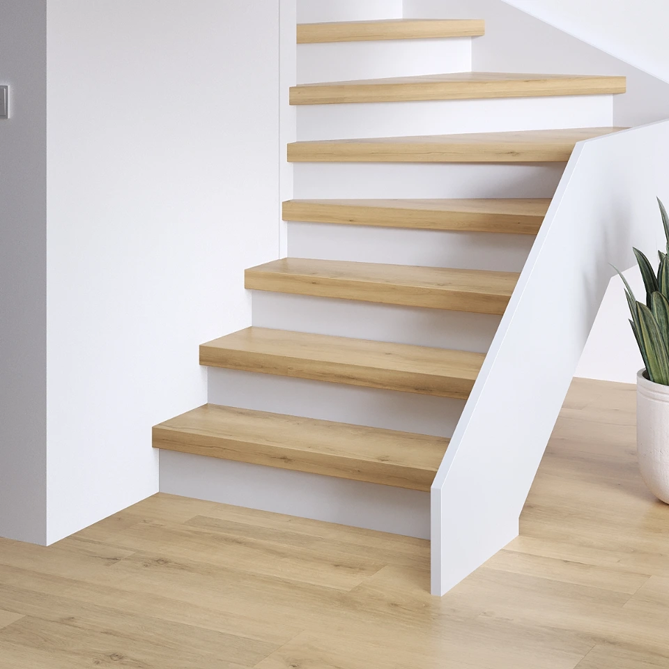 Classic Premium SPC, witte stootborden, sfeerimpressie