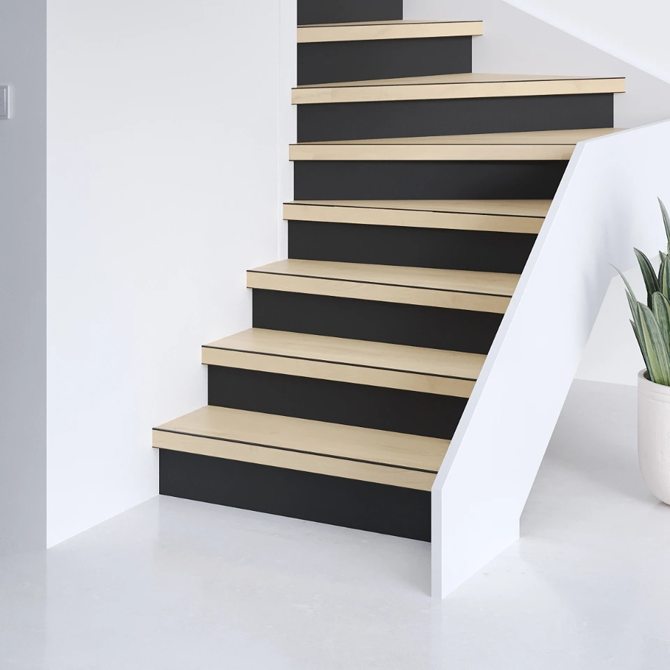 Zen Easy SPC, witte stootborden, sfeerimpressie