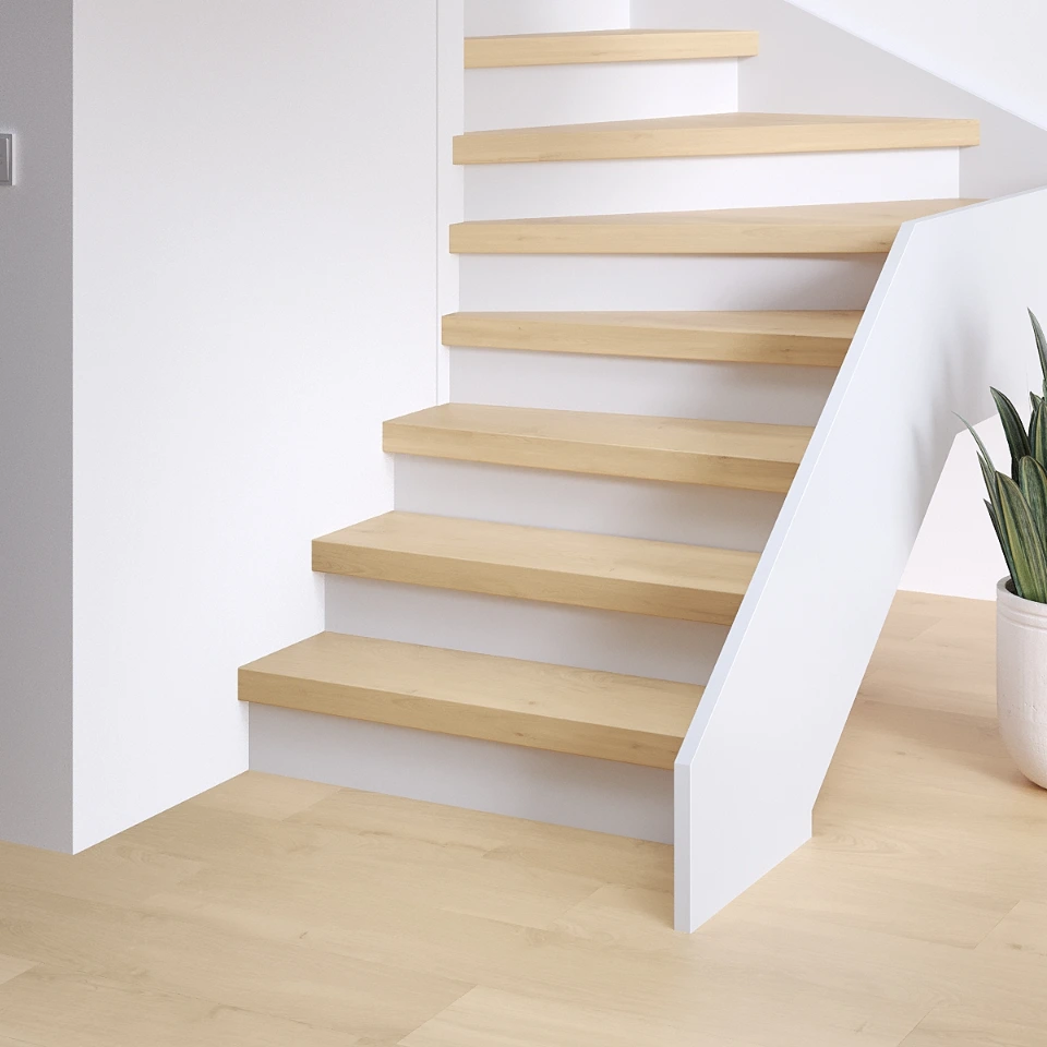 Zen Premium SPC, witte stootborden, sfeerimpressie