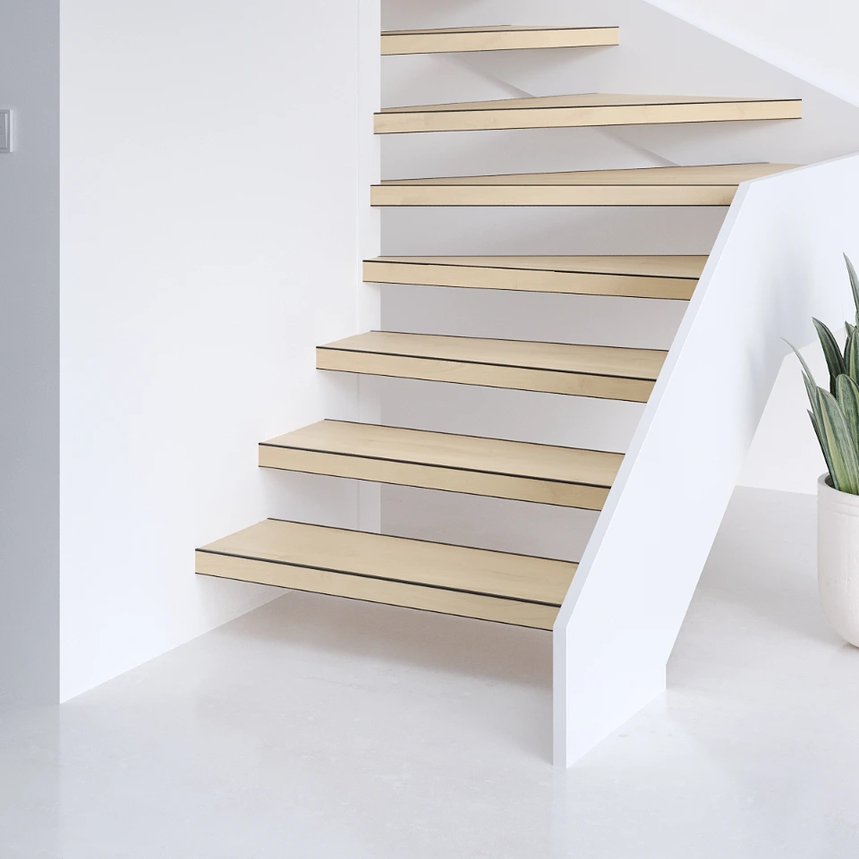 Zen Easy SPC, een open trap, sfeerimpressie