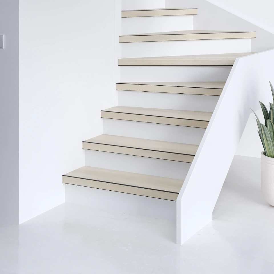 Nordic Easy SPC, witte stootborden, sfeerimpressie