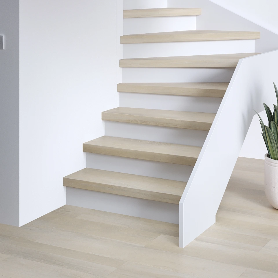 Nordic Premium SPC, witte stootborden, sfeerimpressie