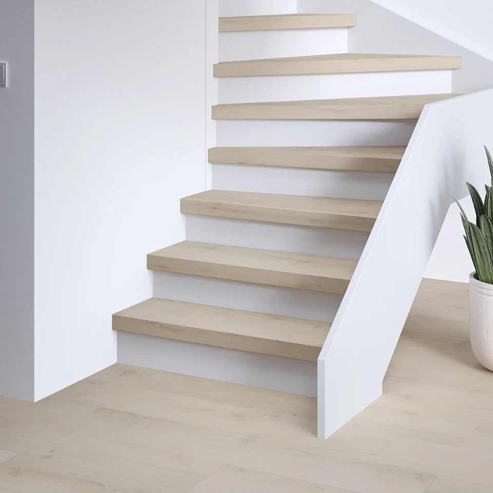 Creamy Premium SPC, witte stootborden, sfeerimpressie
