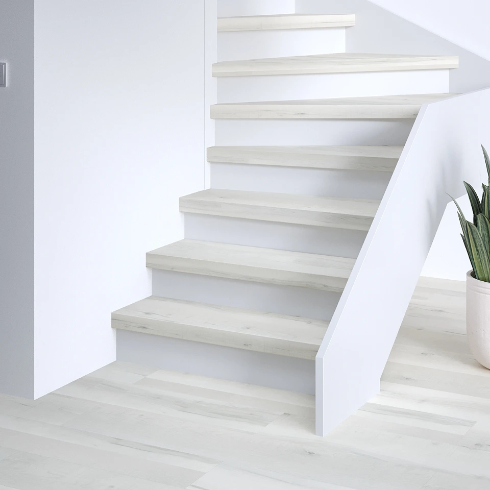 Ashborne Premium SPC, witte stootborden, sfeerimpressie
