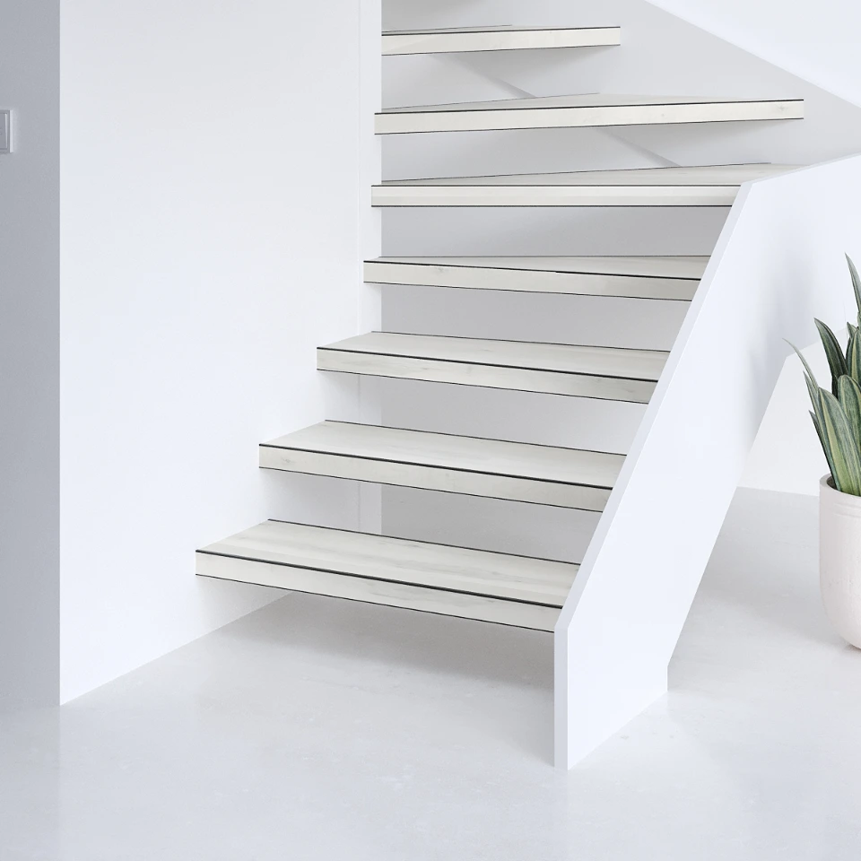 Ashborne Easy SPC, een open trap, sfeerimpressie