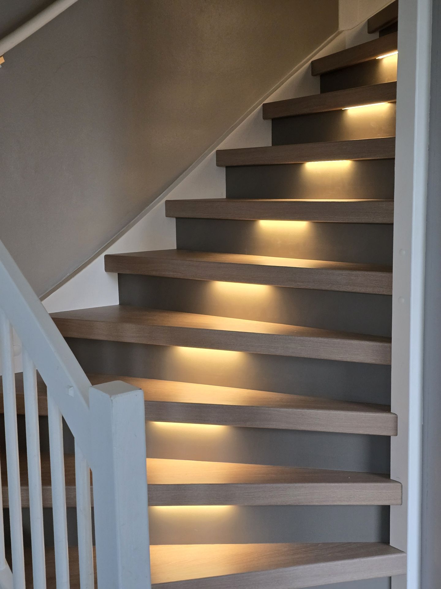 Houtlook overzettreden op een bestaande trap