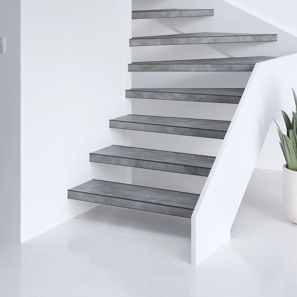 Graphite Easy SPC, een open trap, sfeerimpressie